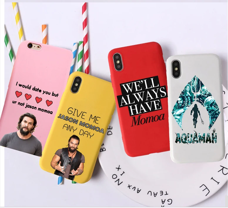 American movie Aquaman Candy Color TPU Case phone For iphoneX 7 8 XS XR XSMAX Pink Red Yellow purple White Jason Momoa Cover
American movie Aquaman Candy Color TPU Case phone For iphoneX 7 8 XS XR XSMAX Pink Red Yellow purple White Jason Momoa Cover