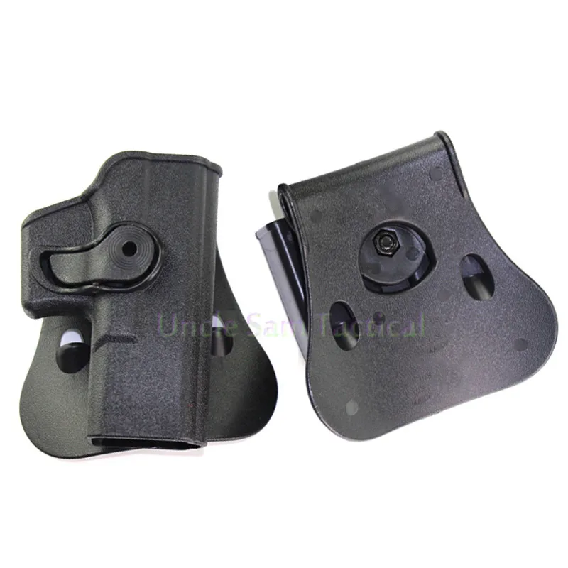 Tactical IMI Glock 17 19 Holster Right Hand Belt Loop Paddle Platform Gun Pistol Holsters with Magazine Clip Pouch Black
Tactical IMI Glock 17 19 Holster Right Hand Belt Loop Paddle Platform Gun Pistol Holsters with Magazine Clip Pouch Black