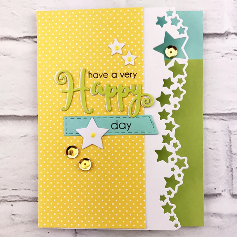 Stars Border Metal Cutting Dies Stencil for DIY Scrapbooking Photo Album Embossing Paper Cards Decorative Crafts Die Cuts
Stars Border Metal Cutting Dies Stencil for DIY Scrapbooking Photo Album Embossing Paper Cards Decorative Crafts Die Cuts