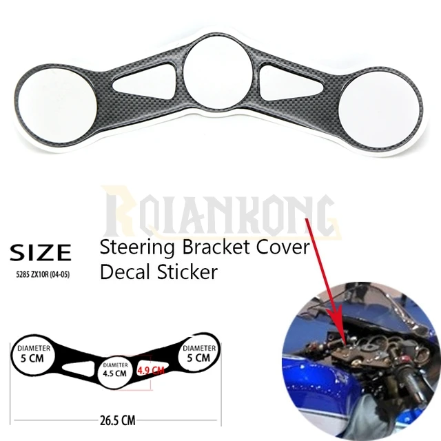 Motorcycle Steering Stand Covers Sticker on the carbon fiber anti-sticker stickers forFor Kawasaki ZX10R 2004-2005
Motorcycle Steering Stand Covers Sticker on the carbon fiber anti-sticker stickers forFor Kawasaki ZX10R 2004-2005