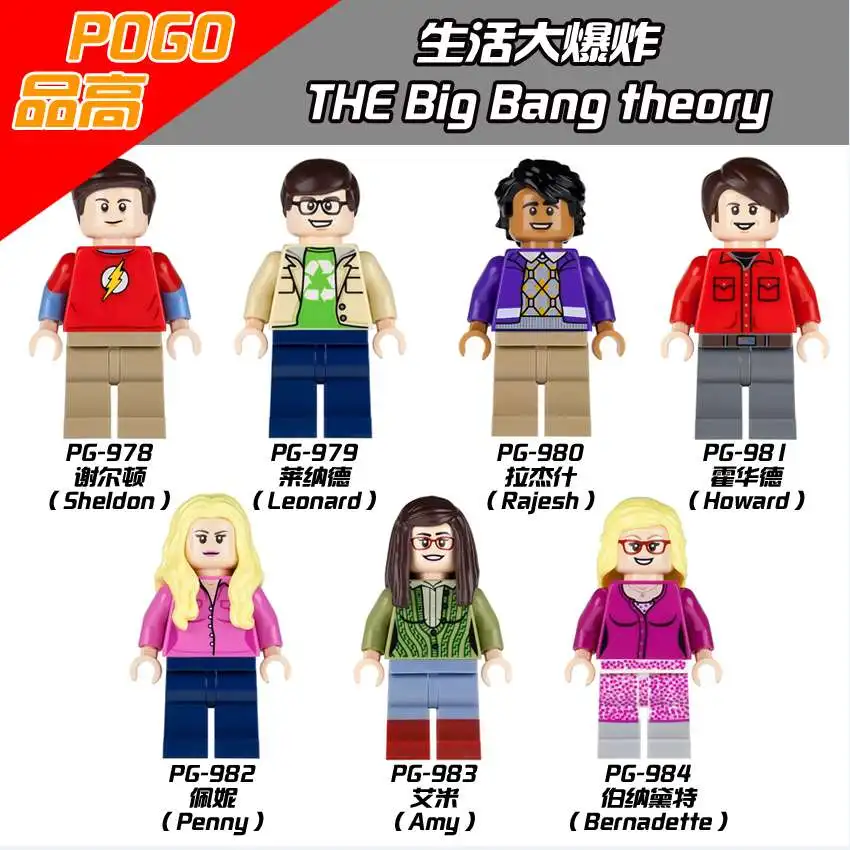 Super Heroes Big Bang Theory Movie Cartoon Howard Rajesh Sheldon Leonard Bernadette Amy Building Blocks Kids Gift Toys PG8025
Super Heroes Big Bang Theory Movie Cartoon Howard Rajesh Sheldon Leonard Bernadette Amy Building Blocks Kids Gift Toys PG8025