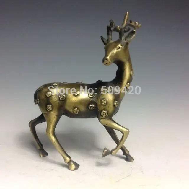 fast ShippingChinese Bronze Statue - Deer NR.