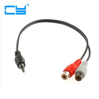 Jack 3.5 mm Stereo Plug to 2 RCA Female / 3.5mm male to 2RCA Female Audio Y Cable Stereo Audio Cable Converter Adapter 25cm
Jack 3.5 mm Stereo Plug to 2 RCA Female / 3.5mm male to 2RCA Female Audio Y Cable Stereo Audio Cable Converter Adapter 25cm