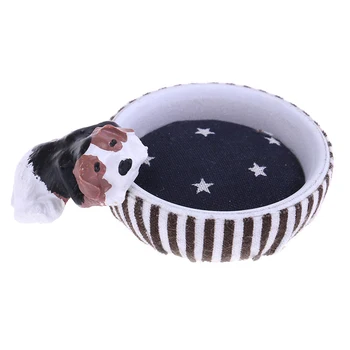 1/12 Dollhouse Miniatures Cute Puppy Dog with Nest/House Doll House Decoration Classic Toys for Children Kid Gift
1/12 Dollhouse Miniatures Cute Puppy Dog with Nest/House Doll House Decoration Classic Toys for Children Kid Gift