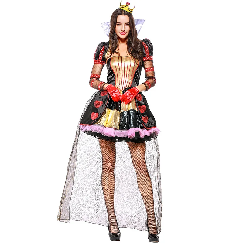 New European and American Game Suits, Vampire Costumes, Halloween Queen Cosplay, Alice, Queen of Hearts, Cos L18727143
New European and American Game Suits, Vampire Costumes, Halloween Queen Cosplay, Alice, Queen of Hearts, Cos L18727143