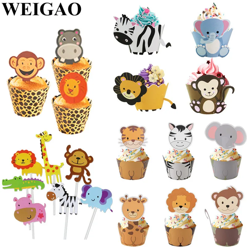 WEIGAO Lion Monkey Cake Toppers Jungle Birthday Theme Party Decor Cupcake Wrapper Cupcake Decor for Kids Birthday Party Supplies
WEIGAO Lion Monkey Cake Toppers Jungle Birthday Theme Party Decor Cupcake Wrapper Cupcake Decor for Kids Birthday Party Supplies