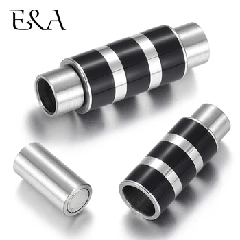Stainless Steel Magnetic Clasp Two Tone Hole 5mm Leather Cord Clasps Magnet Buckle DIY Bracelet Jewelry Making Supplies
Stainless Steel Magnetic Clasp Two Tone Hole 5mm Leather Cord Clasps Magnet Buckle DIY Bracelet Jewelry Making Supplies