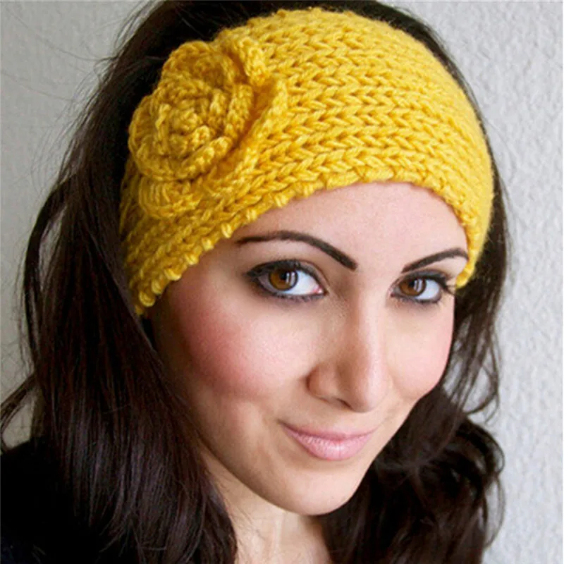Knitted Headwear Flower Hair band for Women Girls Warm Turban Ear Warmer Headband Crochet Headwrap Button Headwear
Knitted Headwear Flower Hair band for Women Girls Warm Turban Ear Warmer Headband Crochet Headwrap Button Headwear