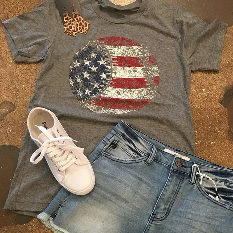 Dandelion Clock Casual Raglan Tee Baseball Tshirts Tops Blouse Womens Summer Short Sleeve