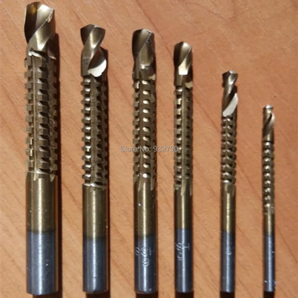 6pc Saw Drill Bit Titanium Reamer Saw Router Rotary File Titanium Hss Drill Saw Bit Cut Cutting Carpenter Steel Wood Metal 3-8mm
6pc Saw Drill Bit Titanium Reamer Saw Router Rotary File Titanium Hss Drill Saw Bit Cut Cutting Carpenter Steel Wood Metal 3-8mm