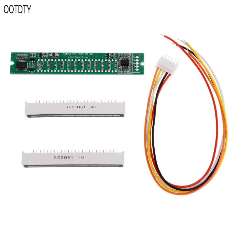 OOTDTY Mini Dual 12 Level indicator VU Meter Stereo Amplifier Board Adjustable light Speed Board With AGC Mode Diy KITS
OOTDTY Mini Dual 12 Level indicator VU Meter Stereo Amplifier Board Adjustable light Speed Board With AGC Mode Diy KITS