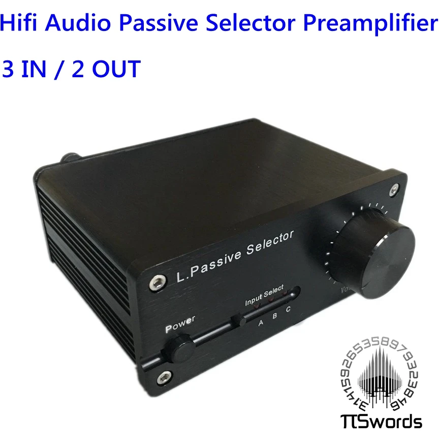 Piswords L.HifiSelector Hifi Passive Selector Preamplifier Audio Selector Preamp Volume Adjust 3 in 2 out
Piswords L.HifiSelector Hifi Passive Selector Preamplifier Audio Selector Preamp Volume Adjust 3 in 2 out