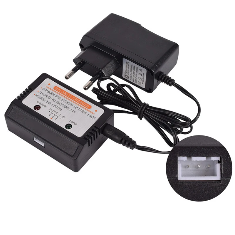 

7.4v Balance Charger 800mA XH-3P 2S Lipo battery RC Toys Plug Input AC 110-240V EN Plug free shipping