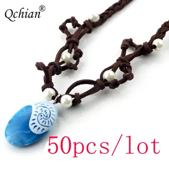 50pcs/lot Moana Ocean Rope Chain Necklaces Blue Stone Necklaces & Pendants Leather Suede Choker Necklace for Women Girls
50pcs/lot Moana Ocean Rope Chain Necklaces Blue Stone Necklaces & Pendants Leather Suede Choker Necklace for Women Girls