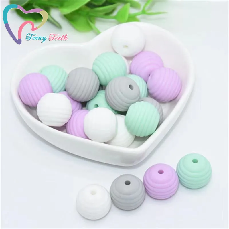 500 PCS Round Spiral Shape Baby Teething Beads Nurse Necklace Accessories Toy Food Grade Silicone Beehive Shape Nursing Beads
500 PCS Round Spiral Shape Baby Teething Beads Nurse Necklace Accessories Toy Food Grade Silicone Beehive Shape Nursing Beads
