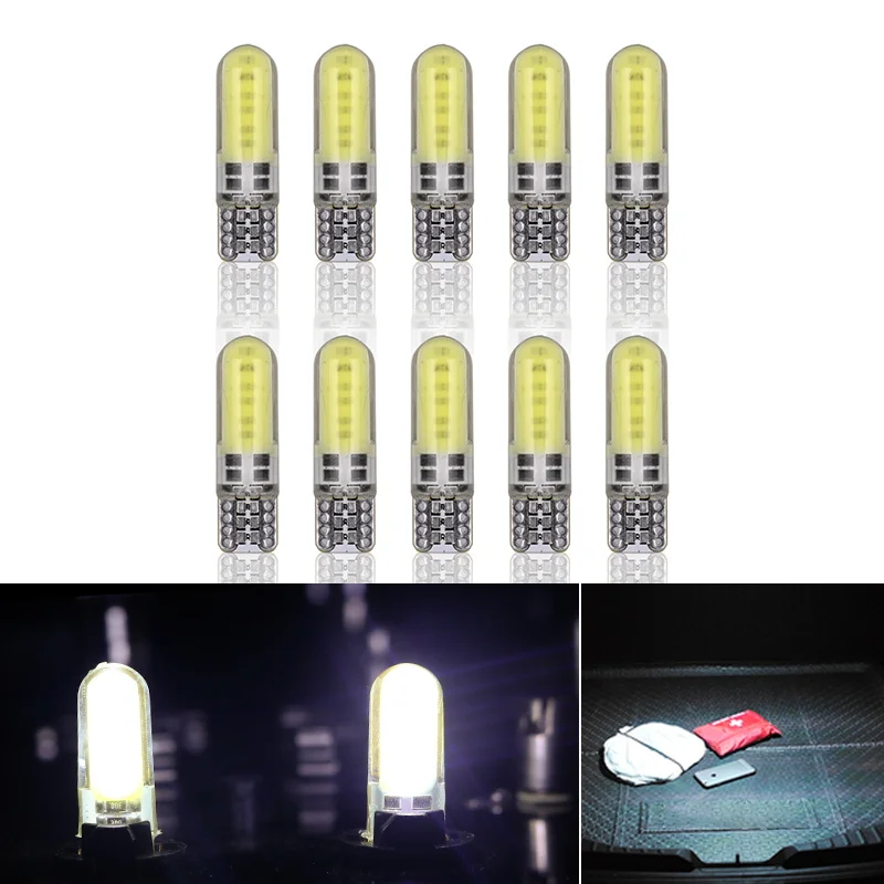 HLXG 10pcs Auto T10 W5W LED Bulbs 194 501 LED Car Interior Light COB Bulb Wedge Parking Dome Light White DC 12V
HLXG 10pcs Auto T10 W5W LED Bulbs 194 501 LED Car Interior Light COB Bulb Wedge Parking Dome Light White DC 12V