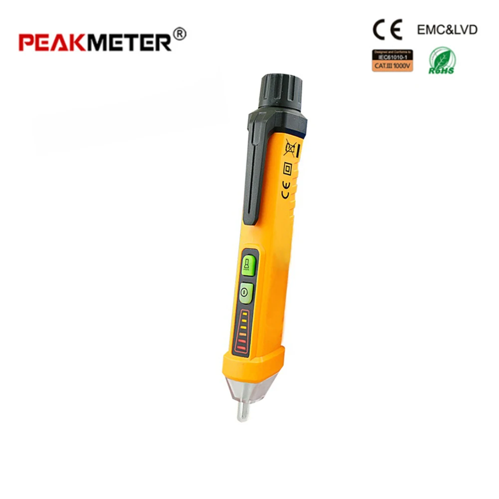 Intelligent non-contact ac voltage detection Tester Meter Wire Tracker Automatically distinguish the Zero Line and Fire line
Intelligent non-contact ac voltage detection Tester Meter Wire Tracker Automatically distinguish the Zero Line and Fire line
