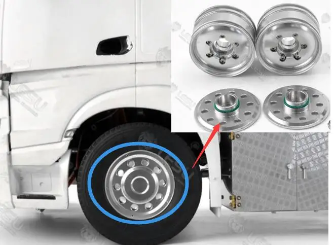 Aluminum alloy front wheel RIM HUB wide tire for 1/14 RC Tamiya LESU Actros Arcos BENZ 3363 3348 1851 Tractor Truck 56335 56348
Aluminum alloy front wheel RIM HUB wide tire for 1/14 RC Tamiya LESU Actros Arcos BENZ 3363 3348 1851 Tractor Truck 56335 56348