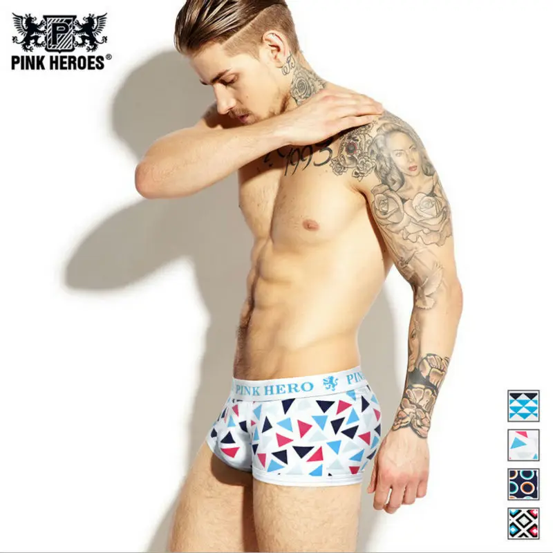 Famous Brand PINK HERO all Cotton Men's Underwear Man Underpant Geometric Boxer Male Shorts Cuecas Plus Size XXL Fashion 1265
Famous Brand PINK HERO all Cotton Men's Underwear Man Underpant Geometric Boxer Male Shorts Cuecas Plus Size XXL Fashion 1265