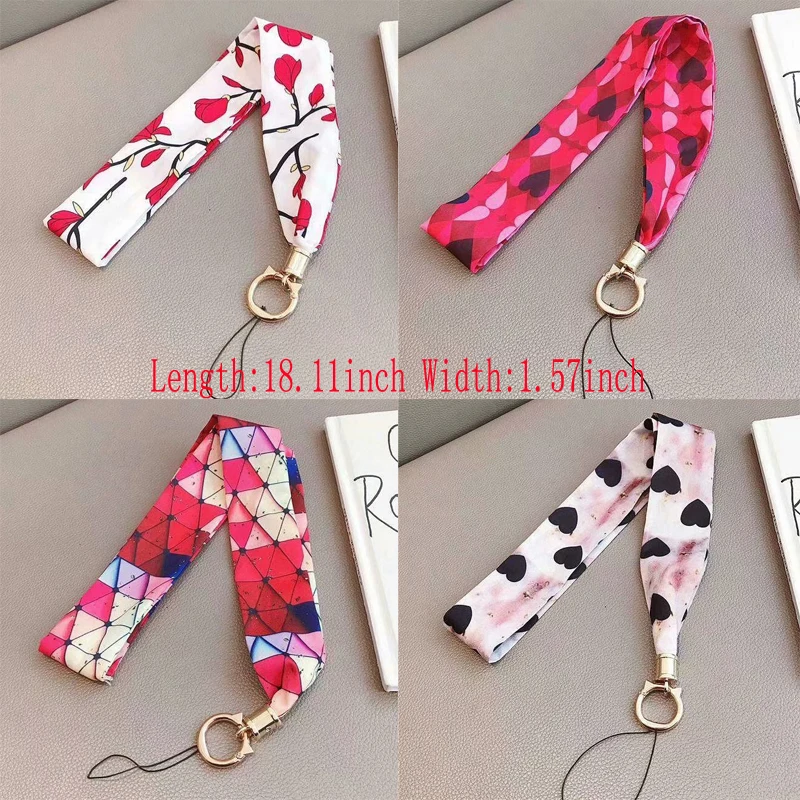 Scarf Neck Straps Lanyard for Keys Belt Hang Chain Key ID PASS Card Phone Strap Floral Heart Love Buckle Keychain Phone Chain
Scarf Neck Straps Lanyard for Keys Belt Hang Chain Key ID PASS Card Phone Strap Floral Heart Love Buckle Keychain Phone Chain