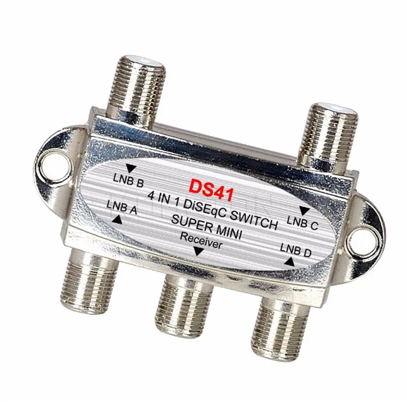 Wideband 4x1 DiSEqC 1.0 Satellite Switch FTA Dish LNB made in china 4 Way Satellite TV Coaxial Cable CATV Splitter Switch
Wideband 4x1 DiSEqC 1.0 Satellite Switch FTA Dish LNB made in china 4 Way Satellite TV Coaxial Cable CATV Splitter Switch