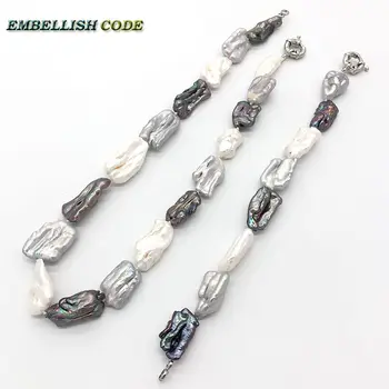 baroque pearl choker statement necklace bracelet white grey black mixed color square flat shape natural pearls elegant for women
baroque pearl choker statement necklace bracelet white grey black mixed color square flat shape natural pearls elegant for women