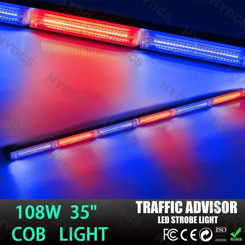 XYIVYG 108W COB LED Emergency Warning Traffic Advisor Strobe Flash Light Bar Red Blue Lamp 35 inch
XYIVYG 108W COB LED Emergency Warning Traffic Advisor Strobe Flash Light Bar Red Blue Lamp 35 inch