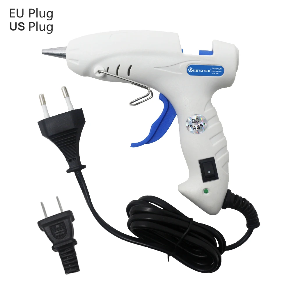 30W Hot Glue Gun EU/US Adjustable Constant Temp Heater Stick Constant Temperature Hot Melt Guns Thermo Gluegun Repair Heat Tool
30W Hot Glue Gun EU/US Adjustable Constant Temp Heater Stick Constant Temperature Hot Melt Guns Thermo Gluegun Repair Heat Tool