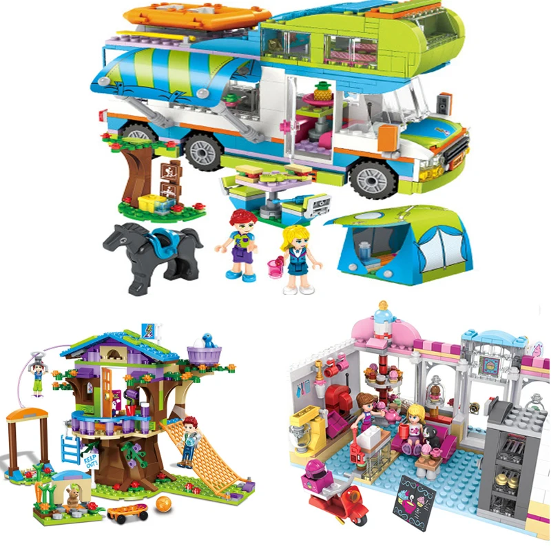 Friends Series Heart Lake City Girls Club Street Building Blocks Cake Cafe Camper Compatible Legoe Kids Toys Children For Gift
Friends Series Heart Lake City Girls Club Street Building Blocks Cake Cafe Camper Compatible Legoe Kids Toys Children For Gift