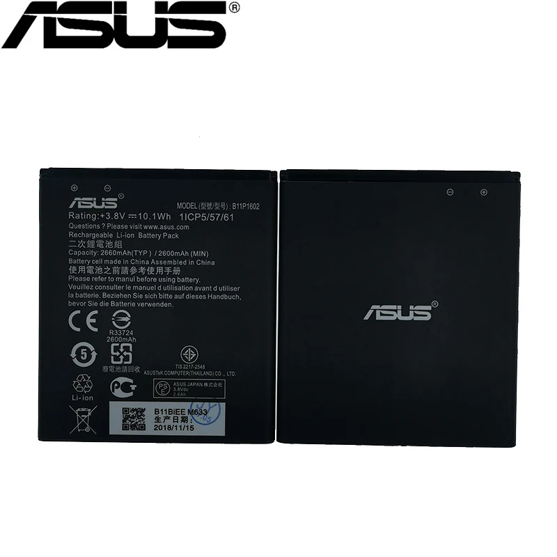 

ASUS New 2600mAh B11P1602 Battery For ASUS Zenfone Go 5" ZB500KL X00AD X00ADC X00ADA Cellphone Bateria + Tracking Number