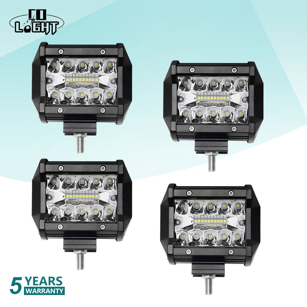 CO LIGHT 4 inch 60W 3-Row LED Work Light Bar Combo LED Bar Auto Fog Light for Offroad Boat Car Tractor Truck 4x4 SUV ATV 12V 24V
CO LIGHT 4 inch 60W 3-Row LED Work Light Bar Combo LED Bar Auto Fog Light for Offroad Boat Car Tractor Truck 4x4 SUV ATV 12V 24V
