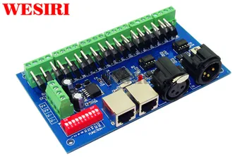 18 CH 18 channel DMX512 Decoder 6 Groups RGB Output Each Channel Max 3A with(XLR RJ45) RGB Controller DC12-24V
18 CH 18 channel DMX512 Decoder 6 Groups RGB Output Each Channel Max 3A with(XLR RJ45) RGB Controller DC12-24V