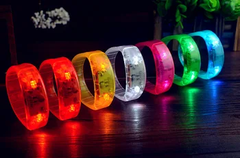 Voice Control Sound Activated Sensor LED Flashing Bracelet Glowing Shining Bracelets Bangle WristBand Wrist Strap
Voice Control Sound Activated Sensor LED Flashing Bracelet Glowing Shining Bracelets Bangle WristBand Wrist Strap