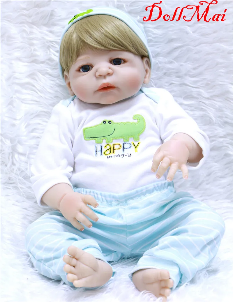DollMai 22" full body silicone reborn dolls newborn baby fashion dolls gift blond hair girl boy dolls bebe alive bonecas reborn
DollMai 22" full body silicone reborn dolls newborn baby fashion dolls gift blond hair girl boy dolls bebe alive bonecas reborn