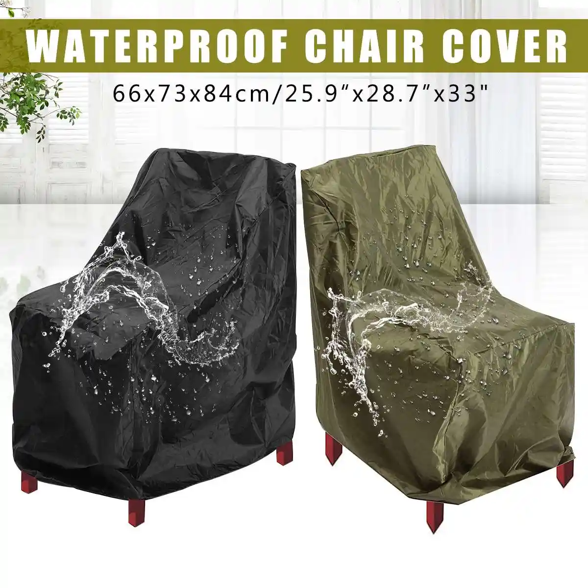 Dustproof Waterproof Chair Cover Heavy Duty Dust Rain Sofa Cover For Outdoor Yard Garden Patio Furniture Protective Accessories Aliexpress