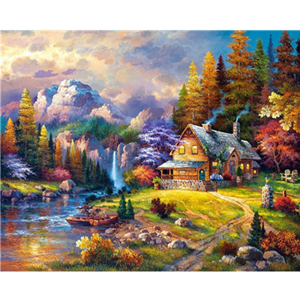 5D DIY Diamond Embroidary Full Round Drill Mosaic Cross Stitch River Villa 3D Diamond Painting kit Sticker Home Decor TY199
5D DIY Diamond Embroidary Full Round Drill Mosaic Cross Stitch River Villa 3D Diamond Painting kit Sticker Home Decor TY199