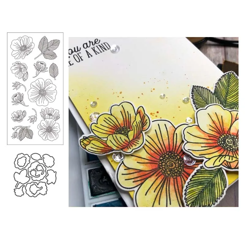 FLOWER Metal Cutting Dies and stamps Talk box Stencils for DIY Scrapbook Photo Album Paper Card Decorative Craft Embossing
FLOWER Metal Cutting Dies and stamps Talk box Stencils for DIY Scrapbook Photo Album Paper Card Decorative Craft Embossing