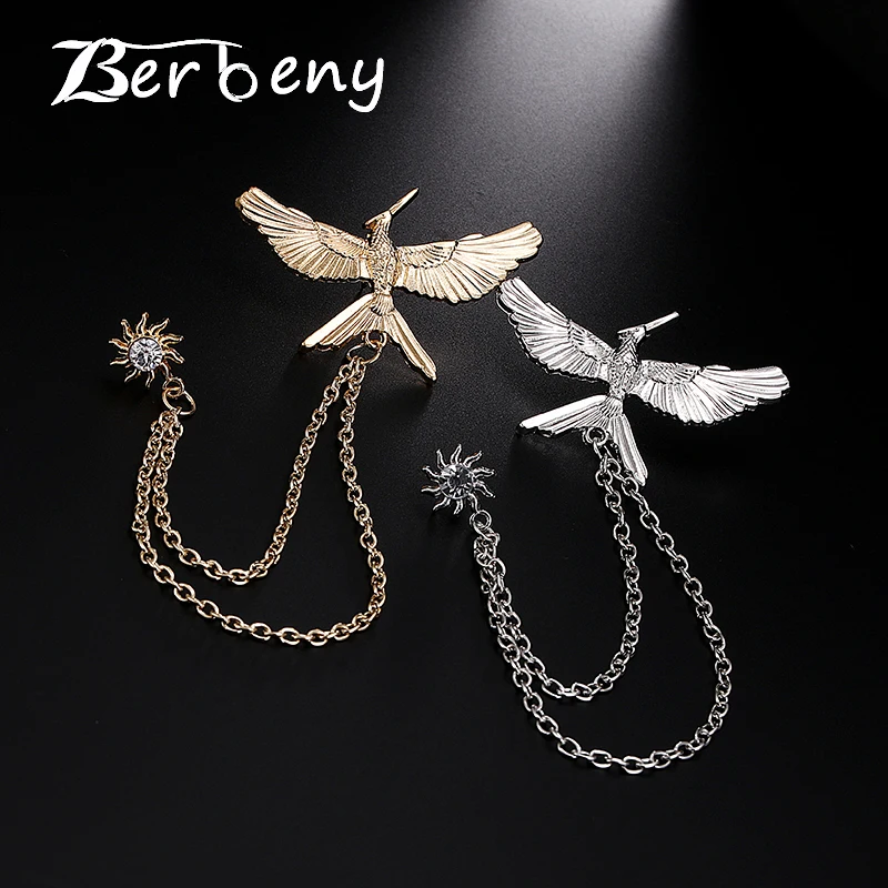 Berbeny Exquisite Retro Bird Brooches Gold&Silver Wings Brooch Coat Pins Collar Chain Accessories Button Best Gift For Men&Women
Berbeny Exquisite Retro Bird Brooches Gold&Silver Wings Brooch Coat Pins Collar Chain Accessories Button Best Gift For Men&Women