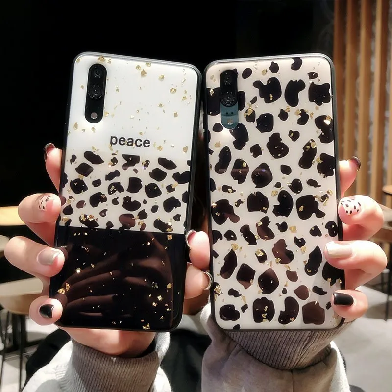 Gold Foil Leopard Phone Case For Huawei P20 P30 Lite Pro Case Silicon Phone Cover For Huawei Mate 10 Mate20 Nova 3 Honor 8X Play
Gold Foil Leopard Phone Case For Huawei P20 P30 Lite Pro Case Silicon Phone Cover For Huawei Mate 10 Mate20 Nova 3 Honor 8X Play