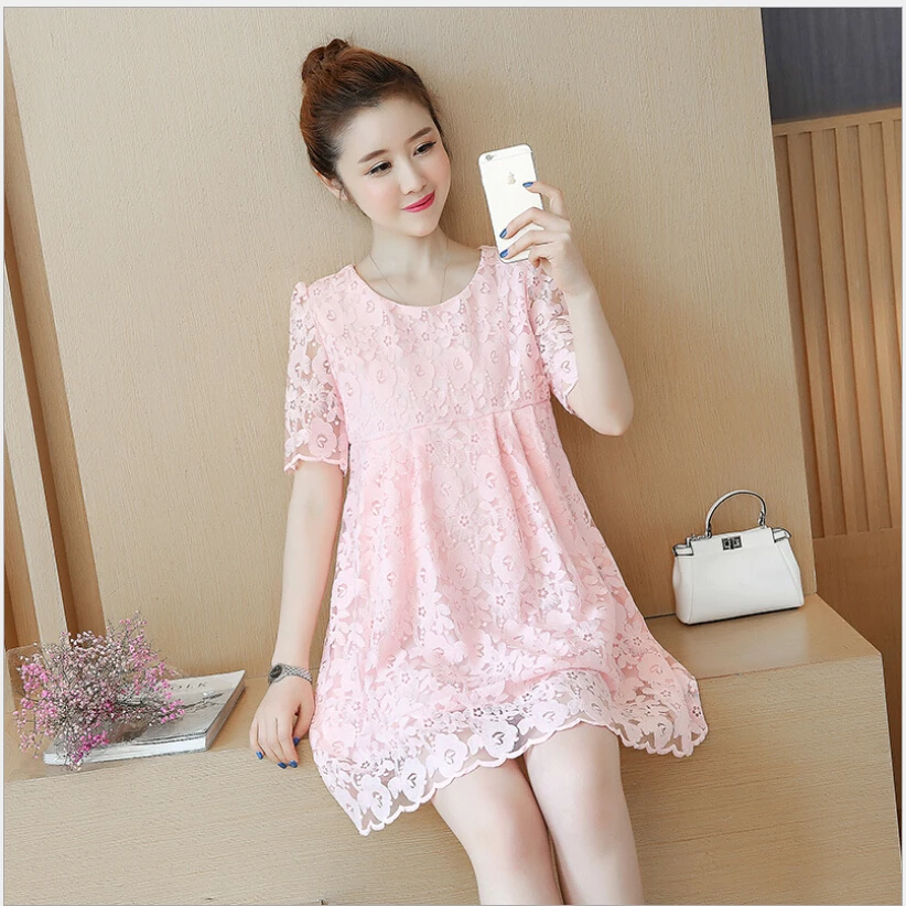 Maternity Clothes Fashion Summer New Arrival Hollow White Dress for Pregnant Pregnancy Loose Temperament Plus Size Clothes
Maternity Clothes Fashion Summer New Arrival Hollow White Dress for Pregnant Pregnancy Loose Temperament Plus Size Clothes