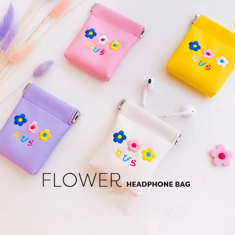 Bentoy Cartoon Embroidery Headphone Bag Soft PU Earphone Pouch Cute Girl Coin Pocket ID Card Purse Lipstick Key Organizer Bag
Bentoy Cartoon Embroidery Headphone Bag Soft PU Earphone Pouch Cute Girl Coin Pocket ID Card Purse Lipstick Key Organizer Bag
