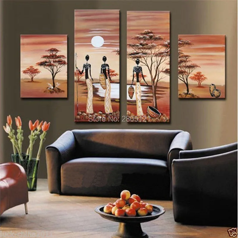 HAND painted african tribe Wall Painting africa life landscape wall picture Home Decorative Art oil Painting brown canvas art
HAND painted african tribe Wall Painting africa life landscape wall picture Home Decorative Art oil Painting brown canvas art