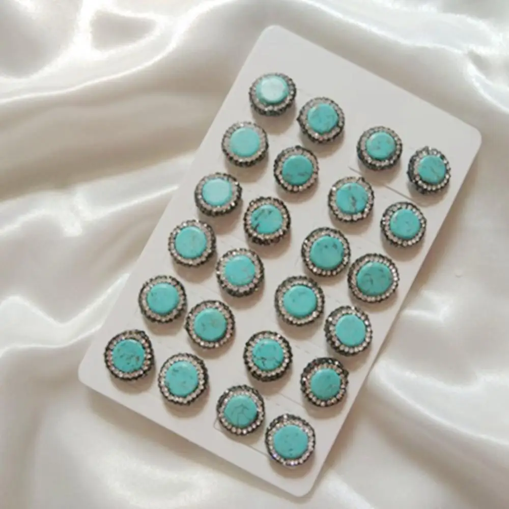 Blue Round Stone Stud Earrings with Black Rhinestone Trendy Women Simple Style Elegant Fashion Pendientes
Blue Round Stone Stud Earrings with Black Rhinestone Trendy Women Simple Style Elegant Fashion Pendientes