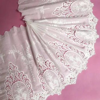 2yards 35cm Cottom embroidery lace fabric Handmade DIY Dress decoration Garment material Needlework sewing accessories 139
2yards 35cm Cottom embroidery lace fabric Handmade DIY Dress decoration Garment material Needlework sewing accessories 139