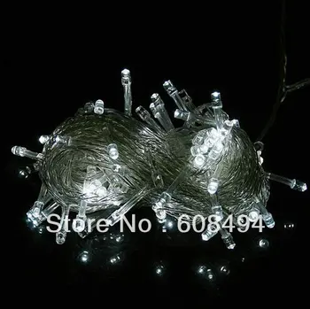 110V 100 LED 10M/32FT LED Fairy String Light for Christmas XMAS Wedding Party Holiday Decoration Tail plug optional- WHITE
110V 100 LED 10M/32FT LED Fairy String Light for Christmas XMAS Wedding Party Holiday Decoration Tail plug optional- WHITE