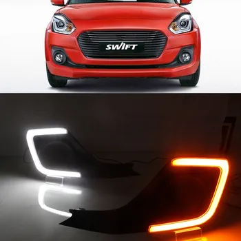 CSCSNL 1 Set 12V ABS Fog Lamp Cover DRL Daytime Running Light Daylights With Yellow Turn Signal For Suzuki Swift 2018 2019
CSCSNL 1 Set 12V ABS Fog Lamp Cover DRL Daytime Running Light Daylights With Yellow Turn Signal For Suzuki Swift 2018 2019