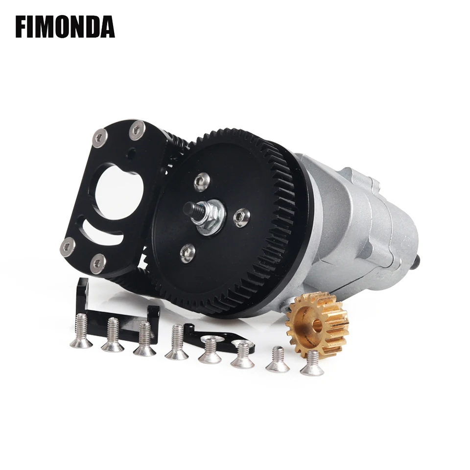 Metal R3 Single Speed Transmission Gearbox With Motor Gear Mount for 1/10 RC Crawler Car RC4WD D90 II D110 Gelande 2
Metal R3 Single Speed Transmission Gearbox With Motor Gear Mount for 1/10 RC Crawler Car RC4WD D90 II D110 Gelande 2