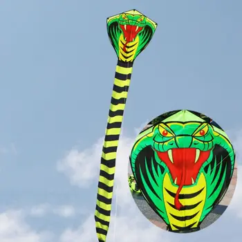 

8m/26.25ft 15m/49.21ft Cartoon Mamba Snake Kites FRP Rod Flying Sports Beach Kitesurf Children Gift Family Outdoor Sport Activit