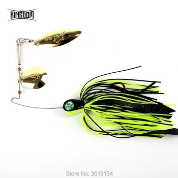 Kingdom Spinner Baits Fishing Lures 1pcs/bag Full Aqueous Layer Double Reflective Golden Metal Spoon Buzzbait Fishing Tackle
Kingdom Spinner Baits Fishing Lures 1pcs/bag Full Aqueous Layer Double Reflective Golden Metal Spoon Buzzbait Fishing Tackle