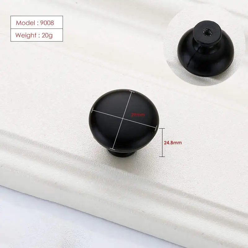 Durable Round Solid Handle Black Drawer Cabinet Cupboard Jewelry Wardrobe Home Kitchen Hardware Useful Knobs Furniture Handle
Durable Round Solid Handle Black Drawer Cabinet Cupboard Jewelry Wardrobe Home Kitchen Hardware Useful Knobs Furniture Handle